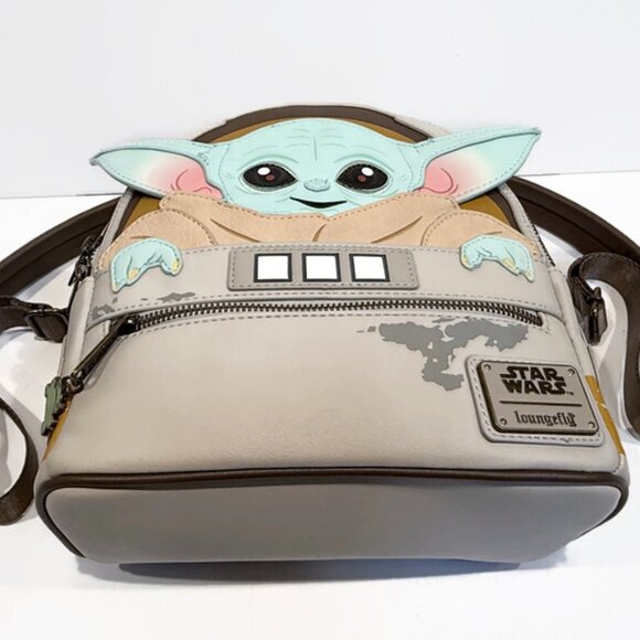 Loungefly Star Wars Baby Yoda, Madnalorian Small Backpack main image 4